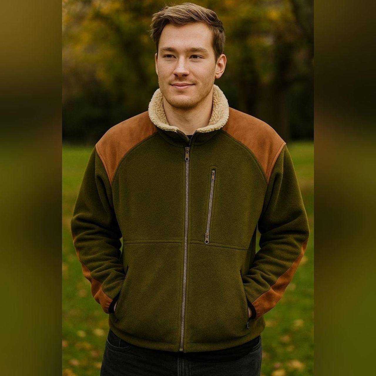 Source Unknown Men's Jacket - Green/Tan - XL – St… - image 1