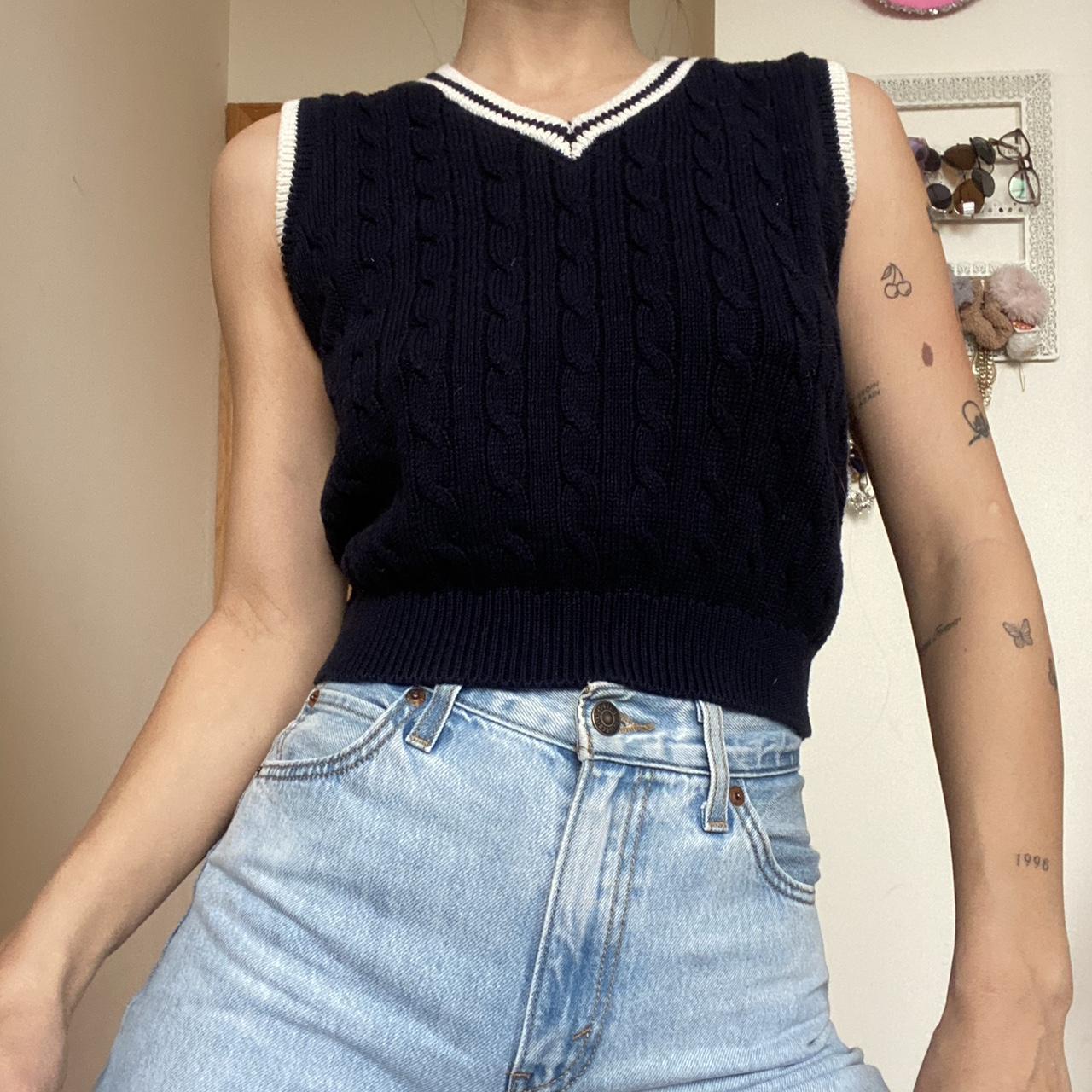 Depop Brandy Melville Argyle Vest Brandy Sweater Vest