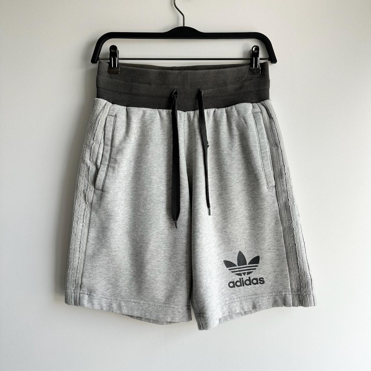 Adidas Grey Jogger Shorts Good condition Size Small Depop