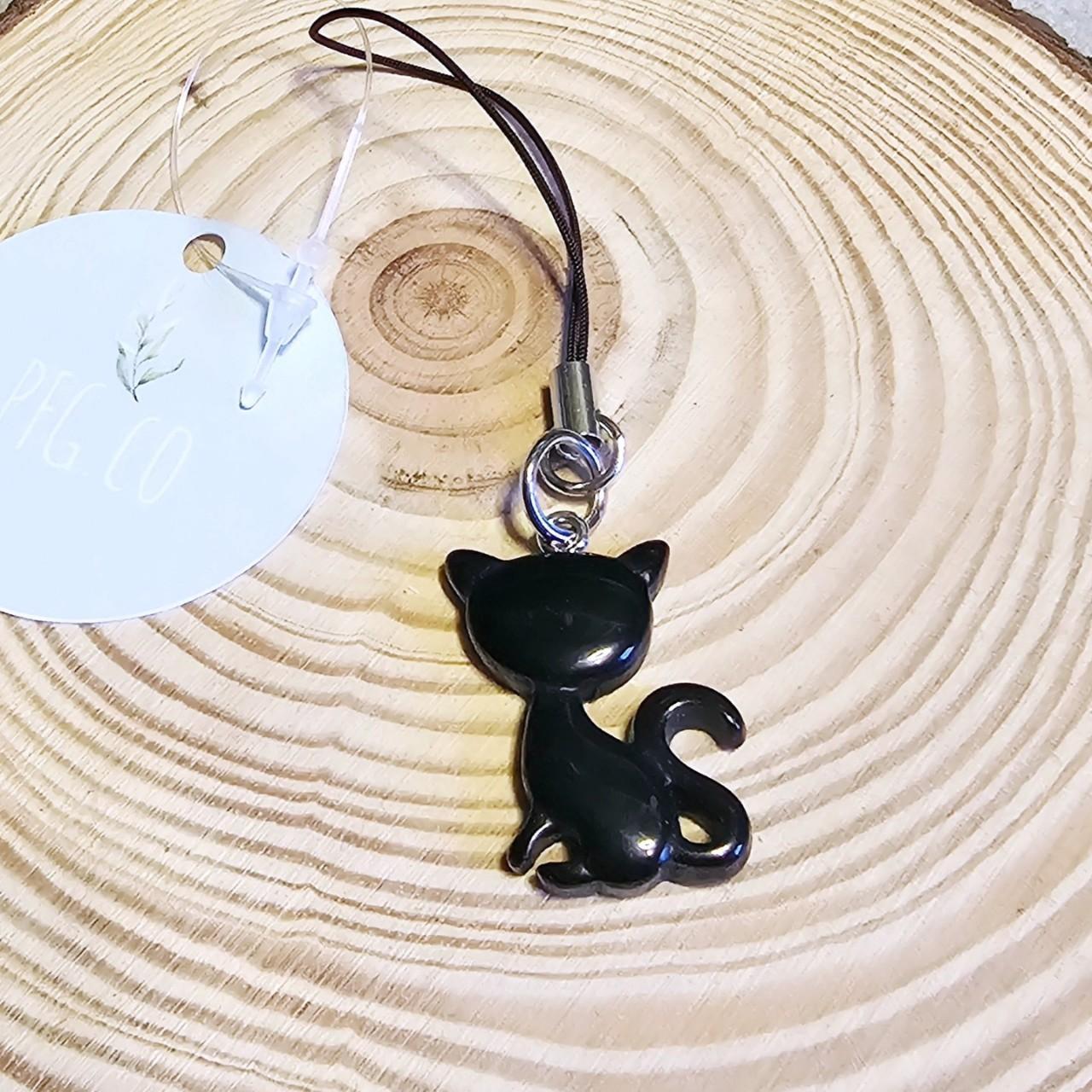 Aazon.co: Cat Phone Char, Cat's Paw Beaded Phone Chain, Cute