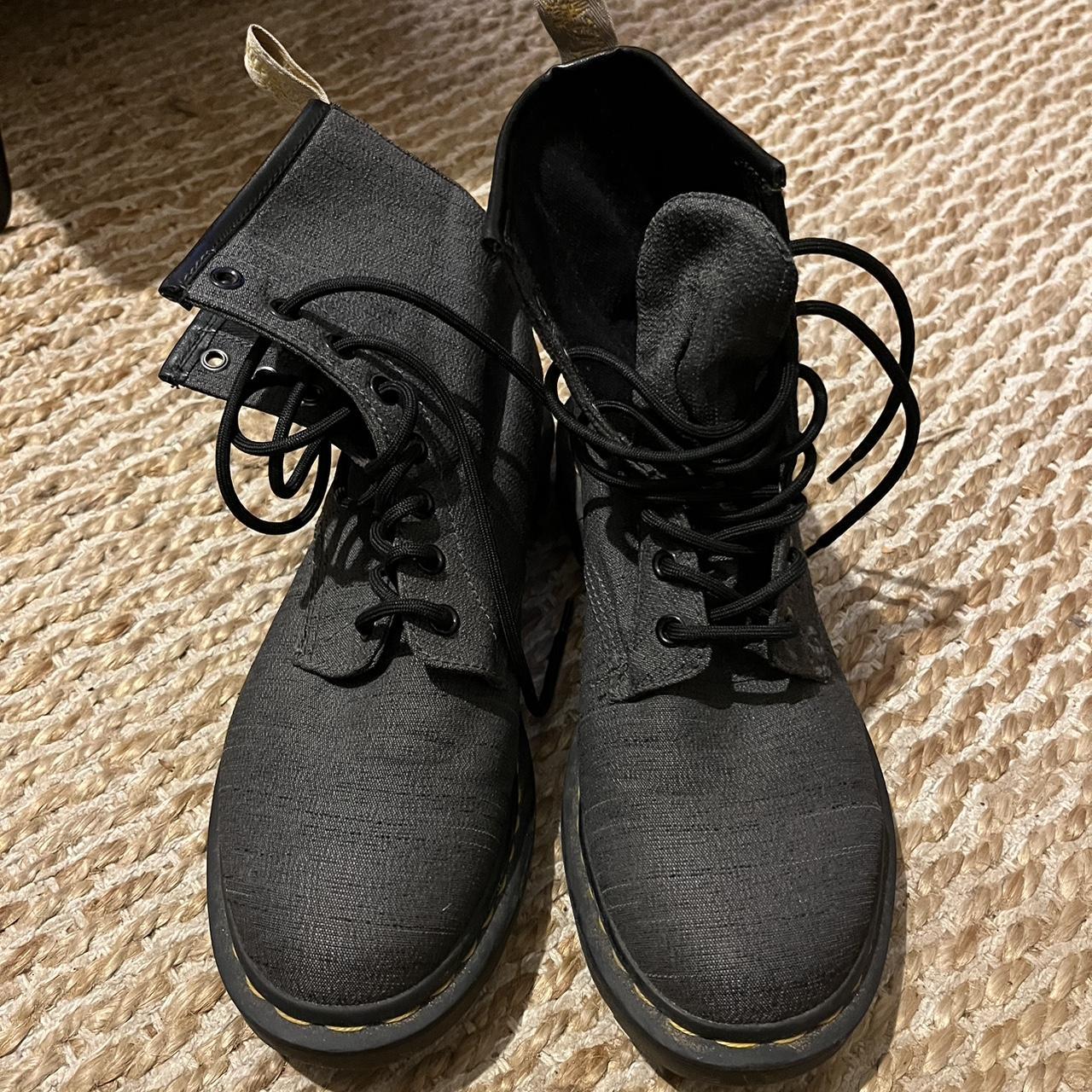 Vegan Dr Martens Castel Dark Grey Like new only Depop