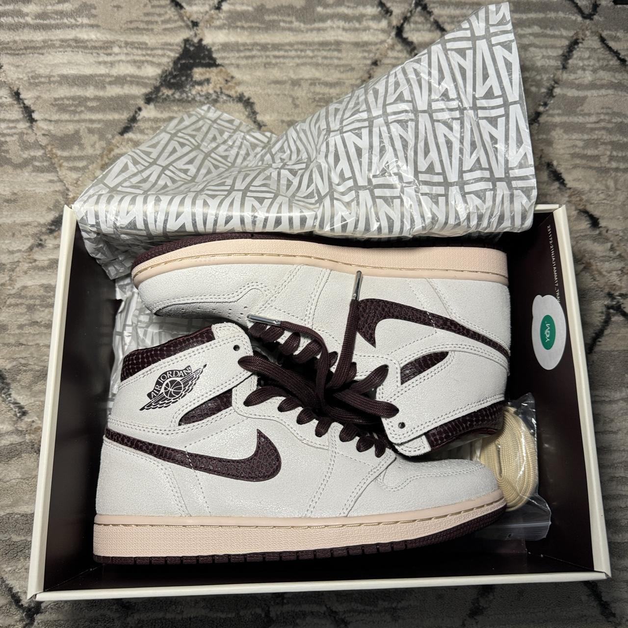 cream and burgundy jordans