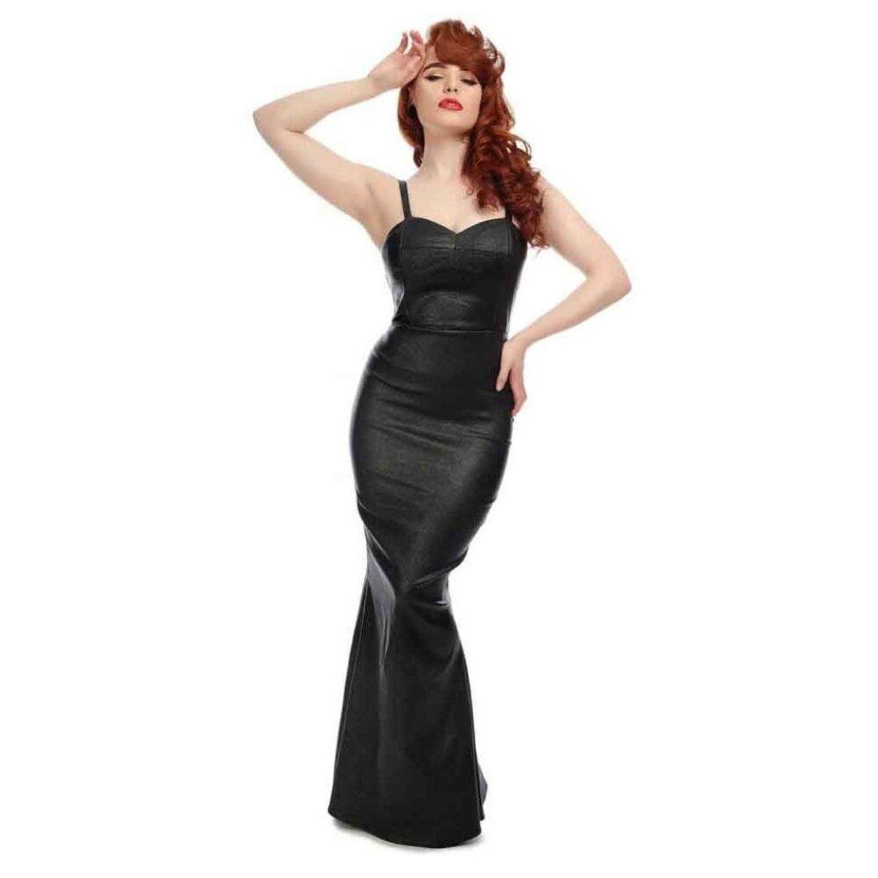 Collectif Delilah Vegas Maxi Dress in Black Glitter. Depop