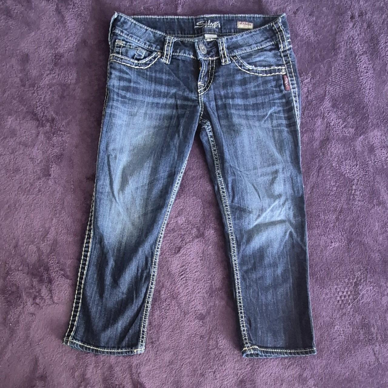 Silver Jeans Women's Low rise Capri Pants Blue 28 – Silver