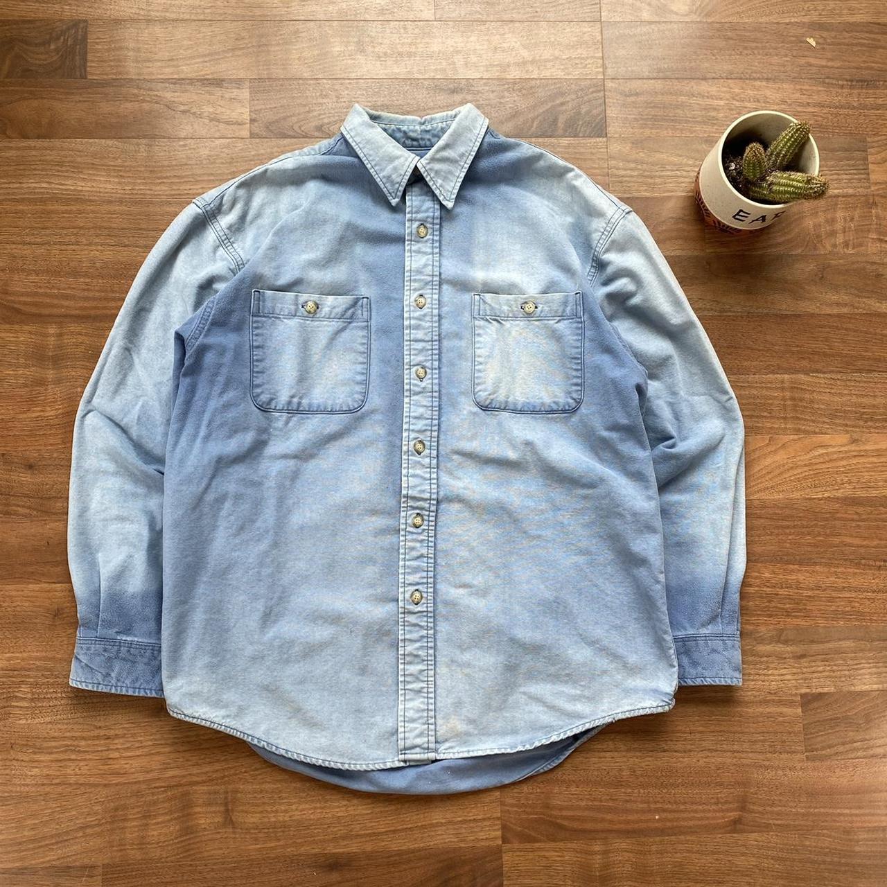 Eddie Bauer Men's Blue Shirt | Depop