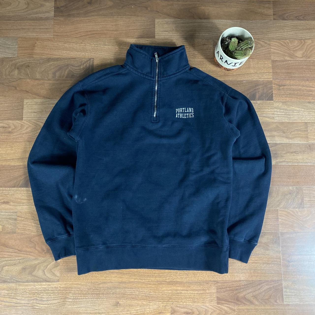 John Galt Brandy Melville Hoodie NEW YORK Full Zip Blue Sweatshirt