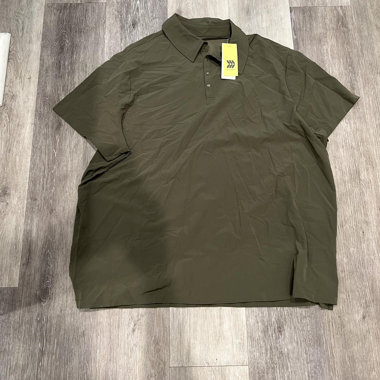 All in Motion Men's Khaki Poloshirts Depop