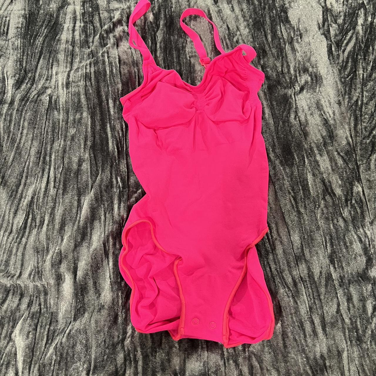 Hot pink Skims slimming body suit Perfect conditon. - Depop