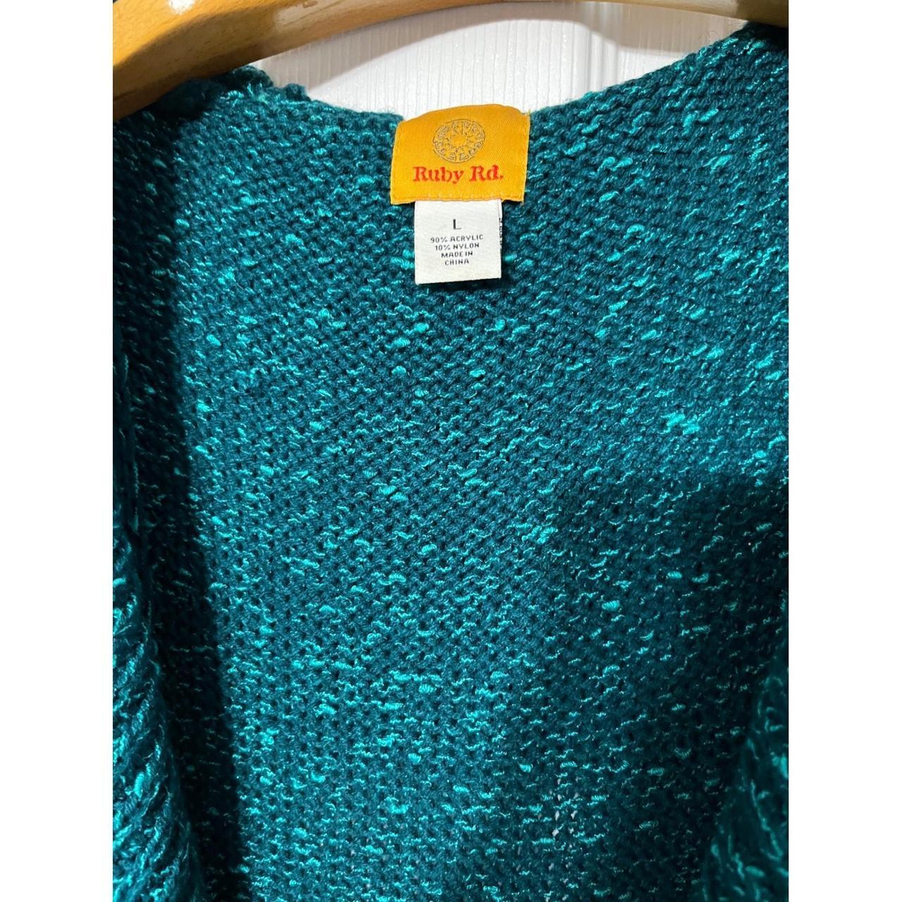 Ruby Rd. Women's Cardigan - Green - L – Ruby Rd. … - image 2