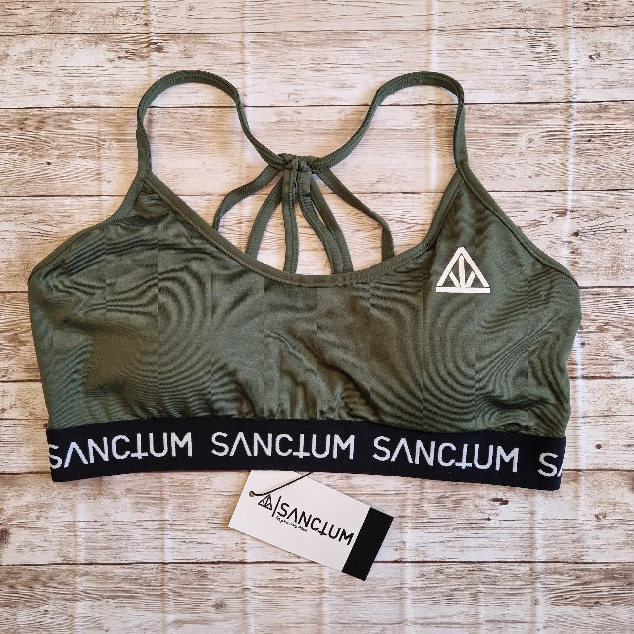 Olive green nike sports bra on sale