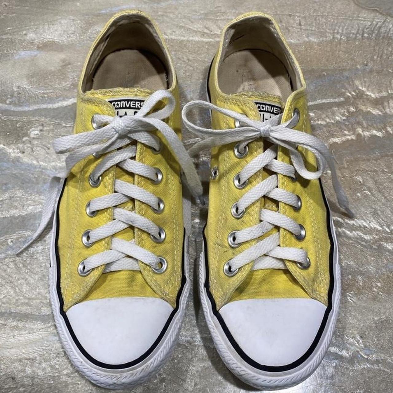 Yellow converse low tops hotsell
