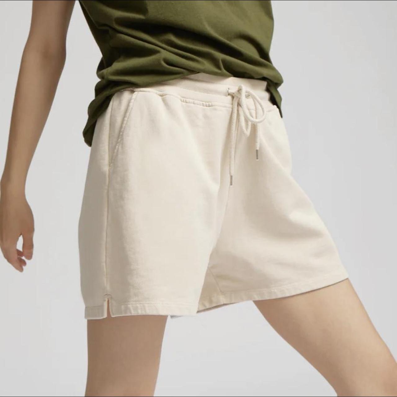 Colorful Standard Women's Cream and White Shorts (2)
