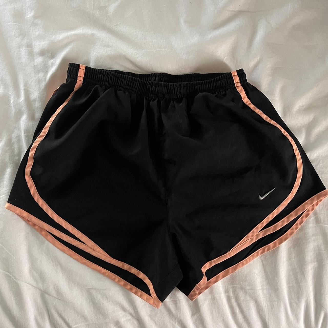 nike dry tempo shorts black and orange