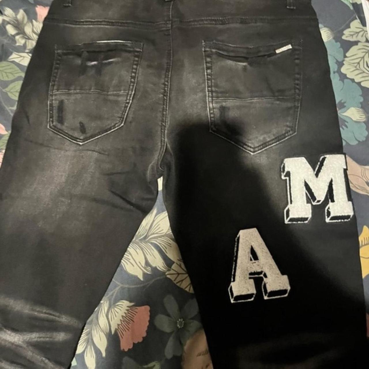 amiri patched jeans size 32