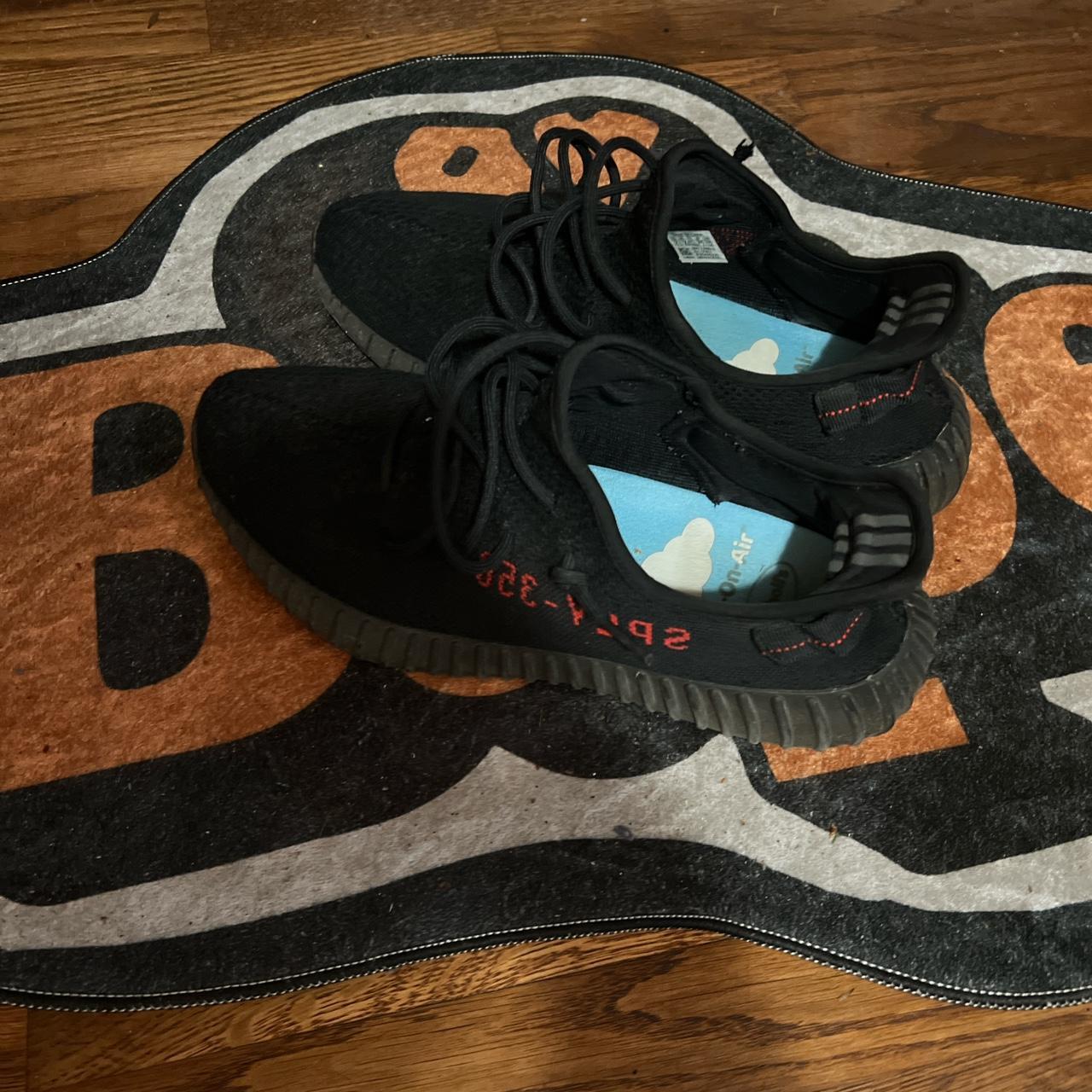stockx yeezy black red