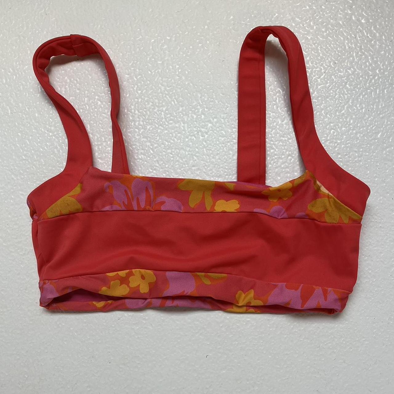 Beach Riot Swim Hula Hibiscus Top New With Tag:... - Depop