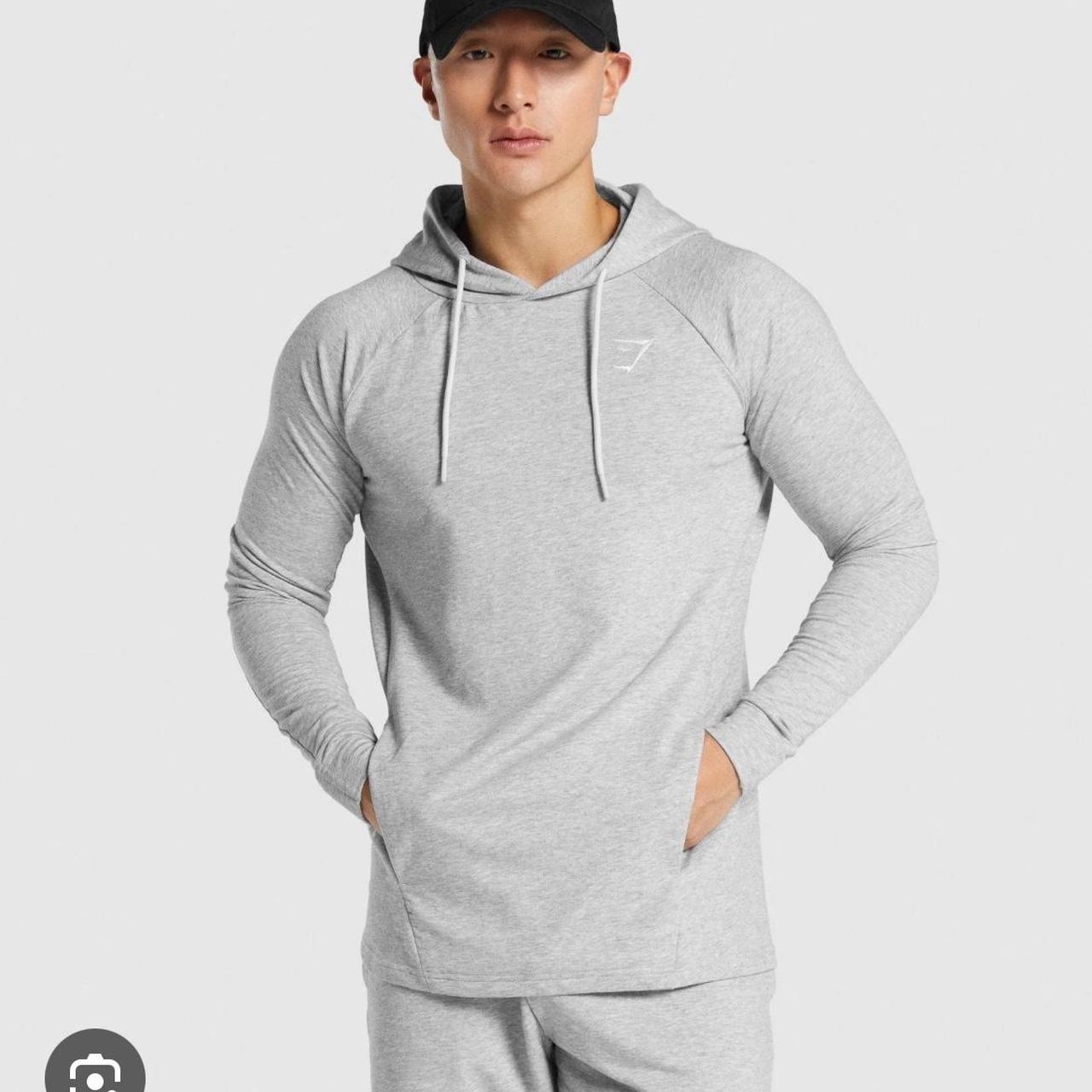 Grey gymshark hoodie sale