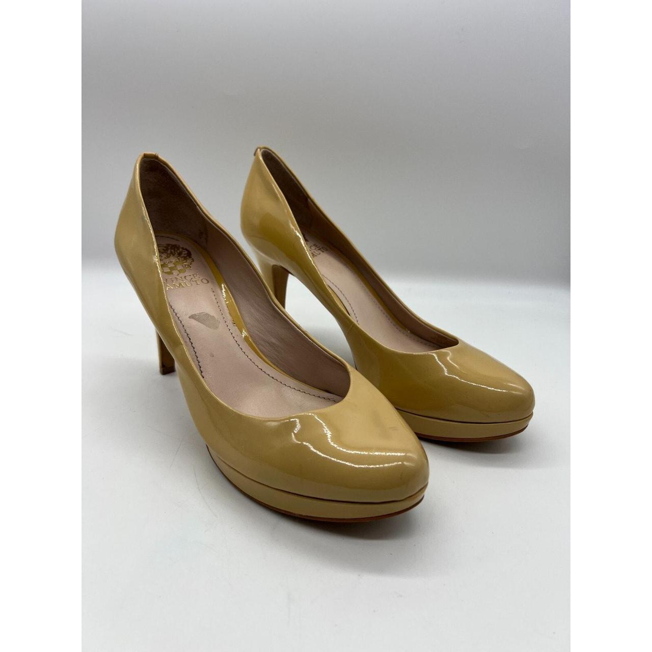 Heel Shoe Designer Vince Camuto Tan US – Vince Camuto Zella Petal