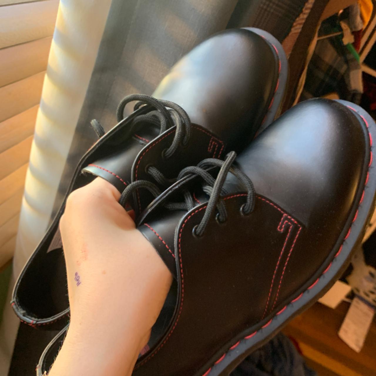 Doc Martens 1461 with red stitching, brand new Depop
