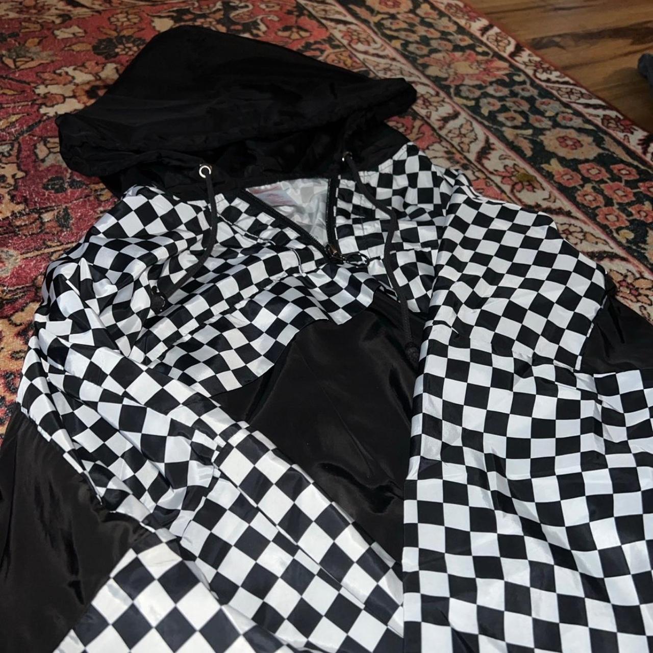 Checkerboard windbreaker best sale