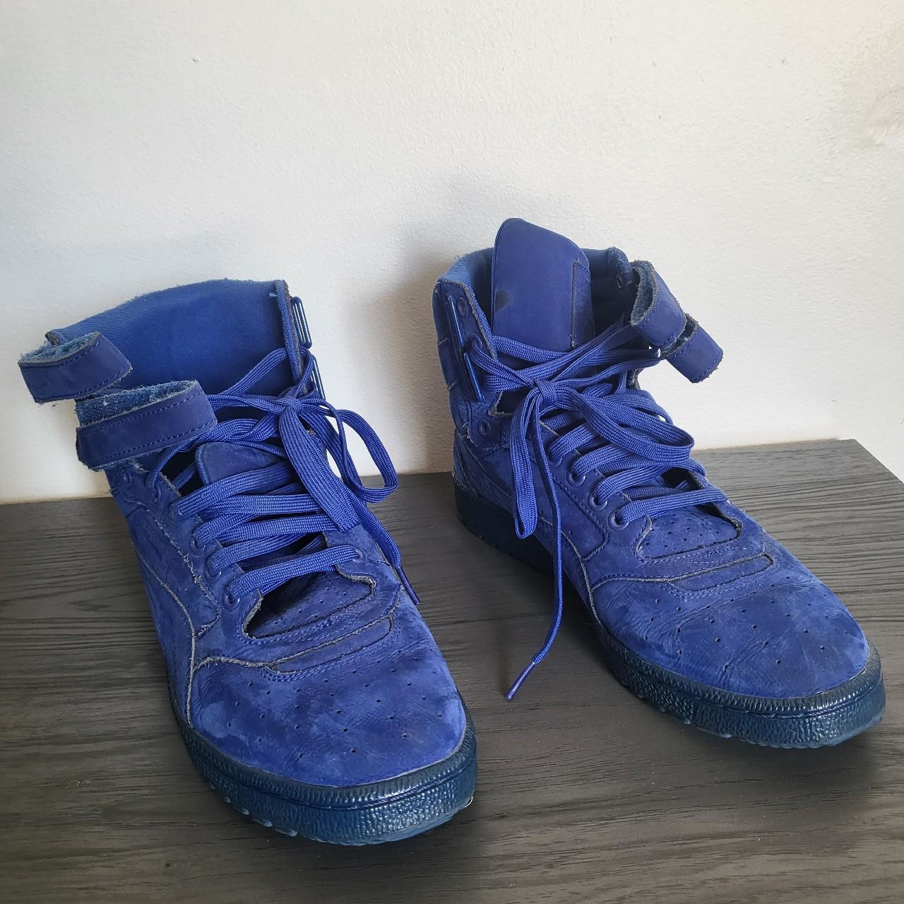 Blue suede puma high tops online