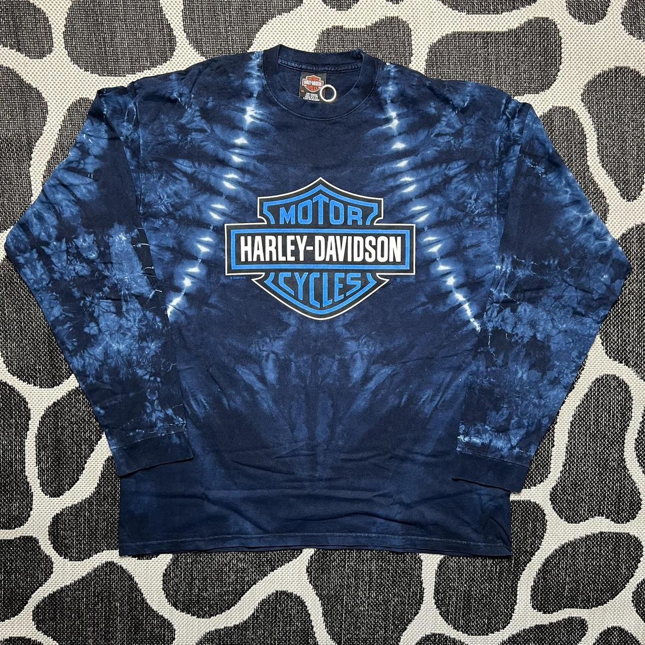 Vintage Harley Davidson tie dye tshirt, Vintage...