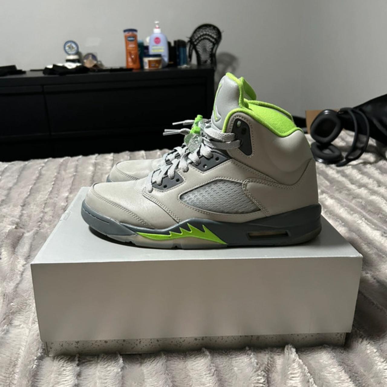 jordan 5s green beans