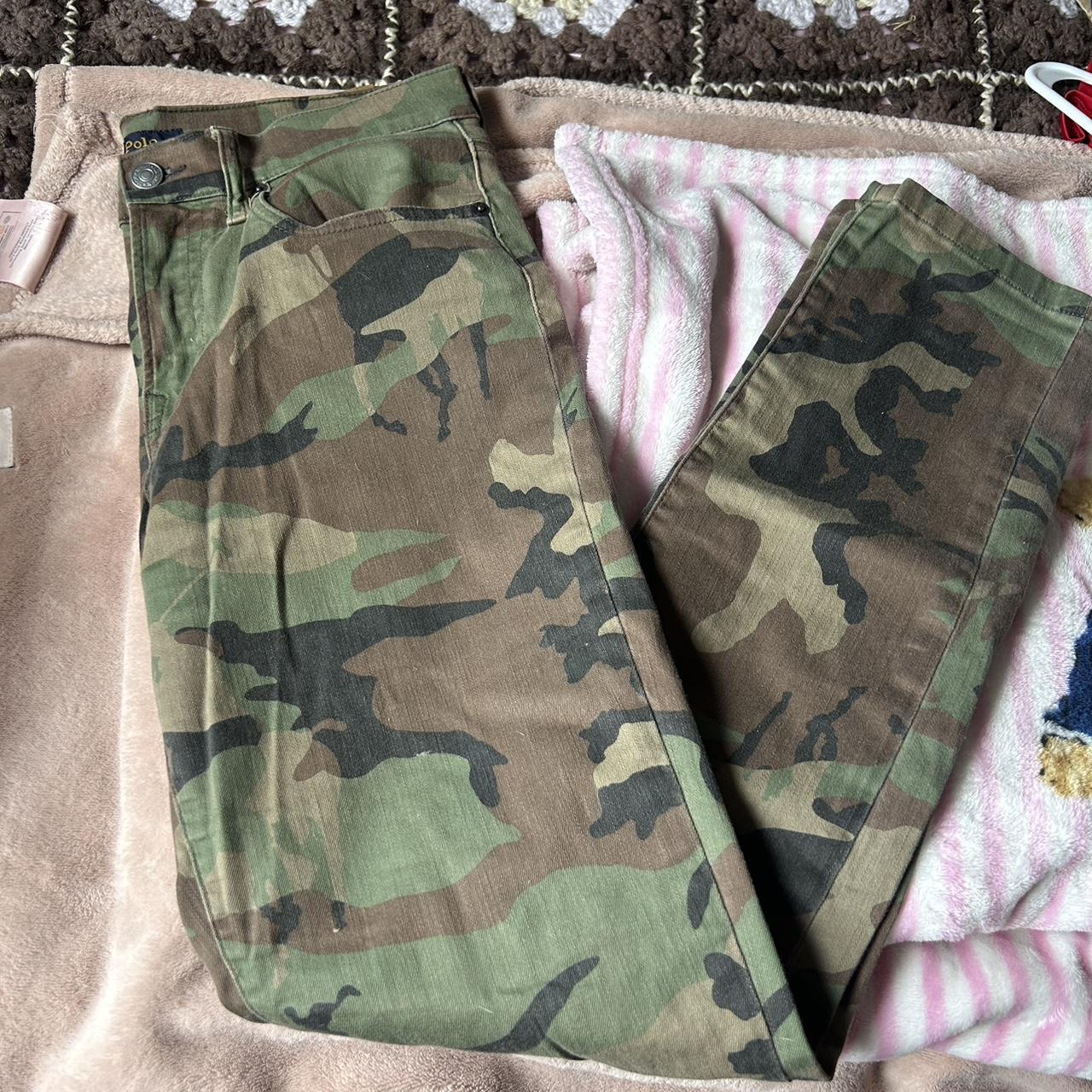 Khaki and green camo pants camo poloralphlauren. Depop