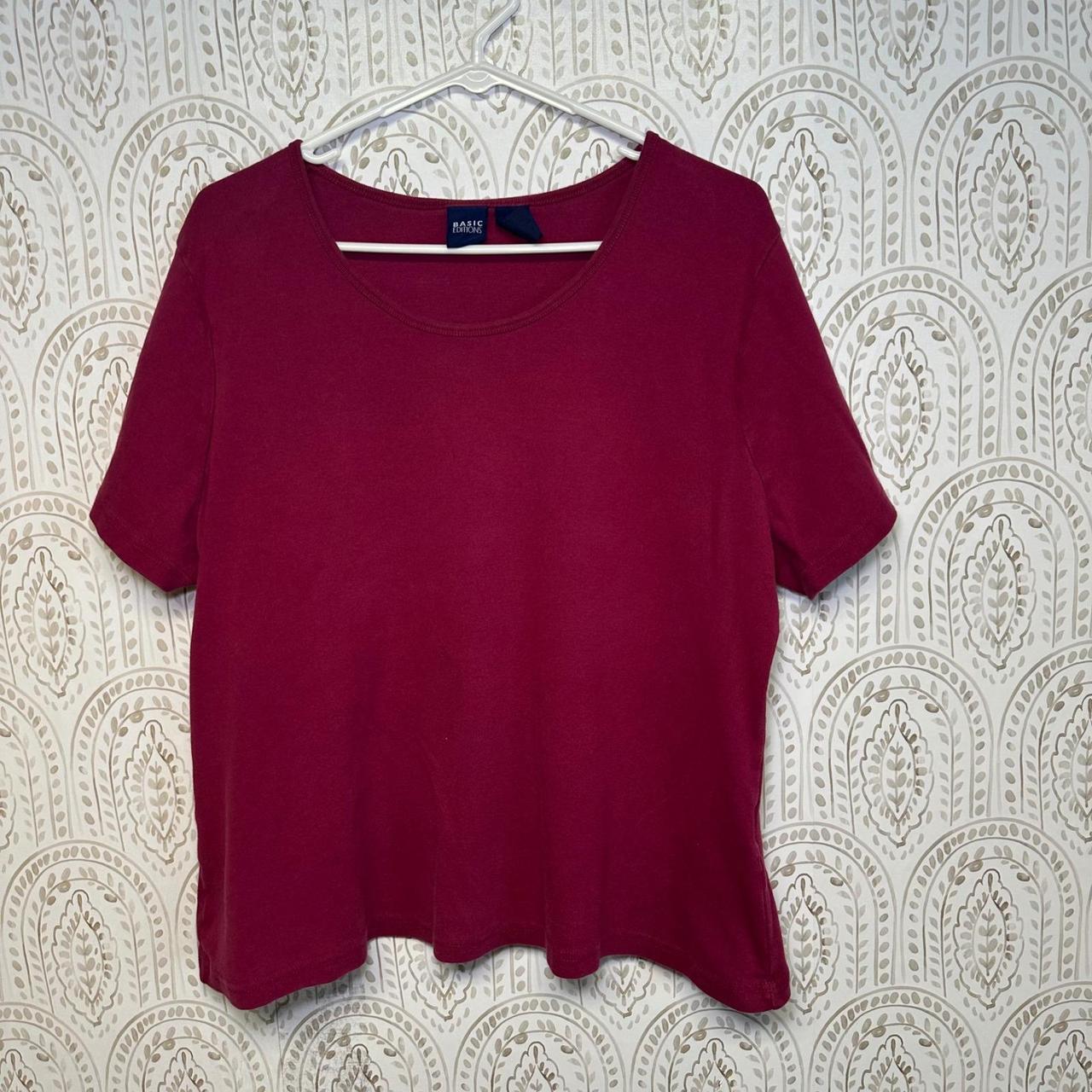 Basic Editions Women's T-shirt - Red – BASIC EDIT… - image 1