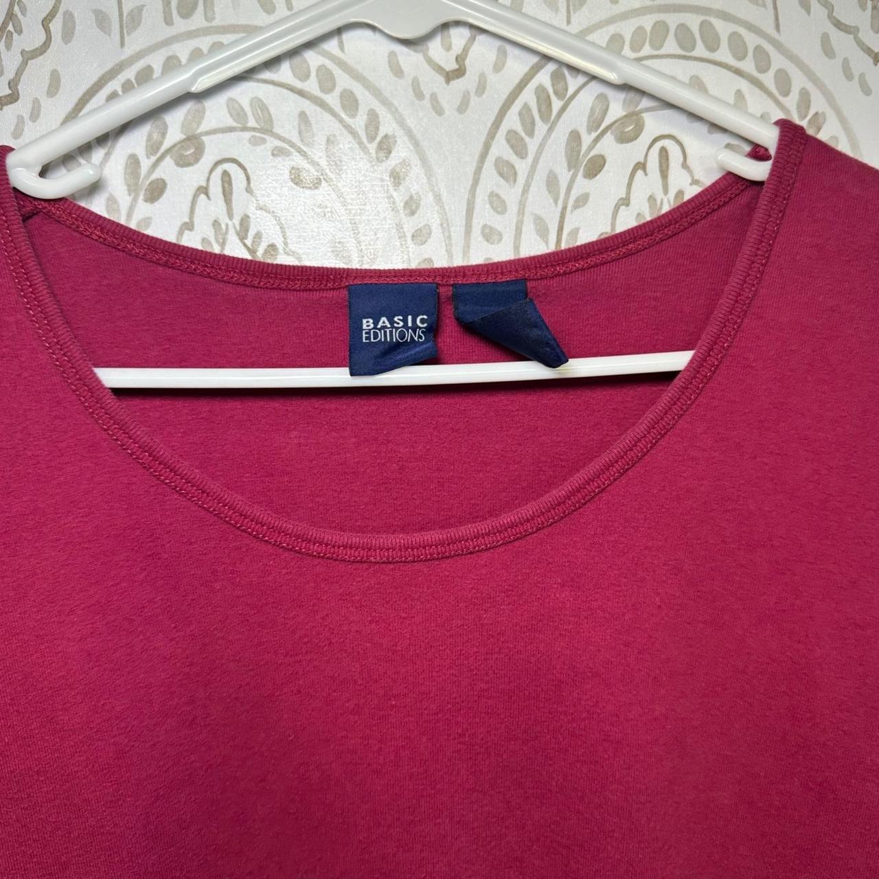 Basic Editions Women's T-shirt - Red – BASIC EDIT… - image 4