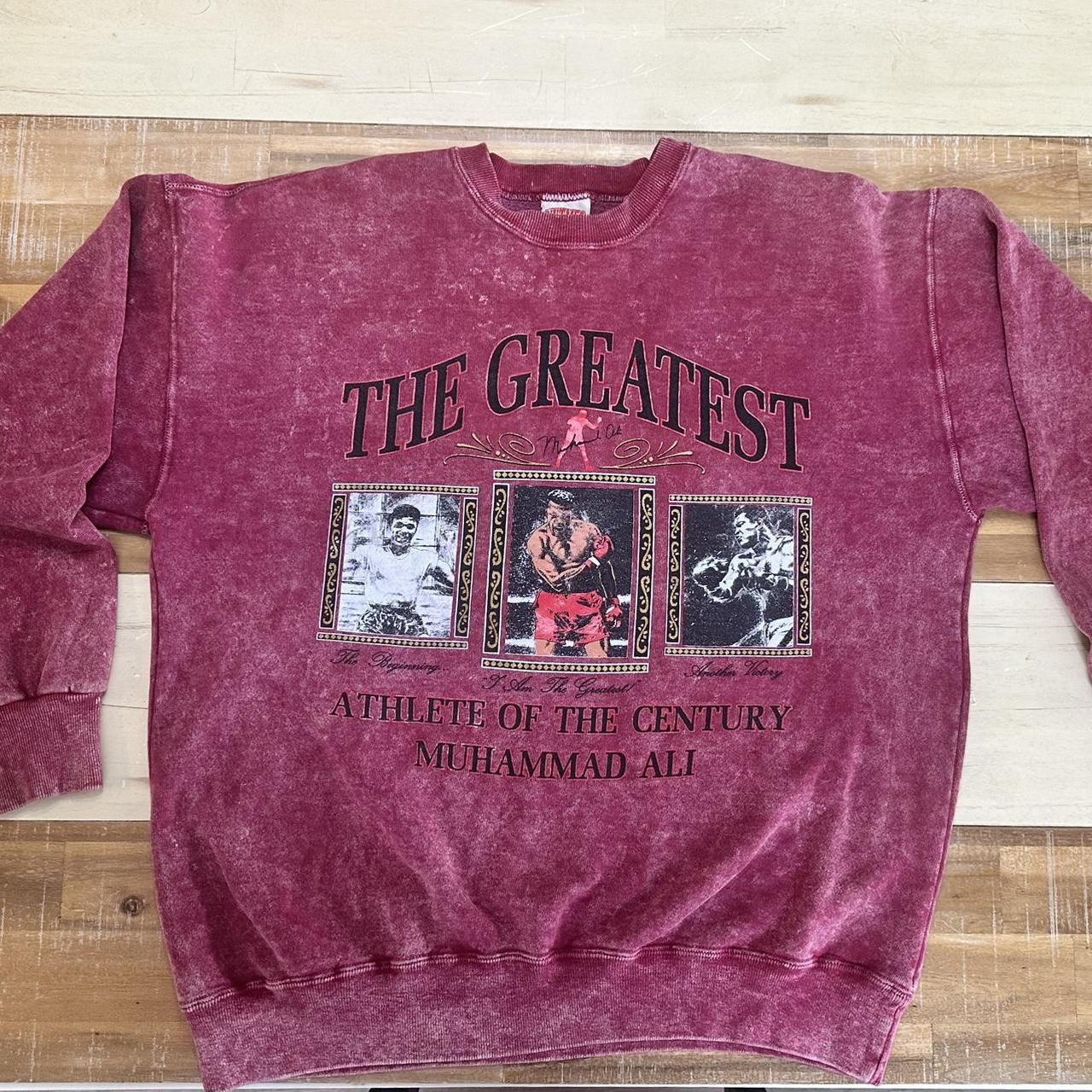 Vintage Muhammad Ali The Greatest store nutmeg Sweatshirt Red XL