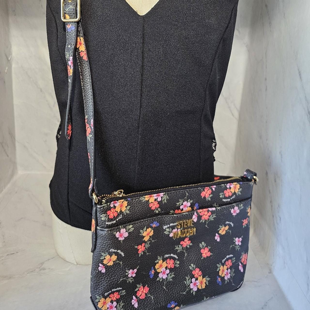 Steve Madden Black 2024 Floral Crossbody