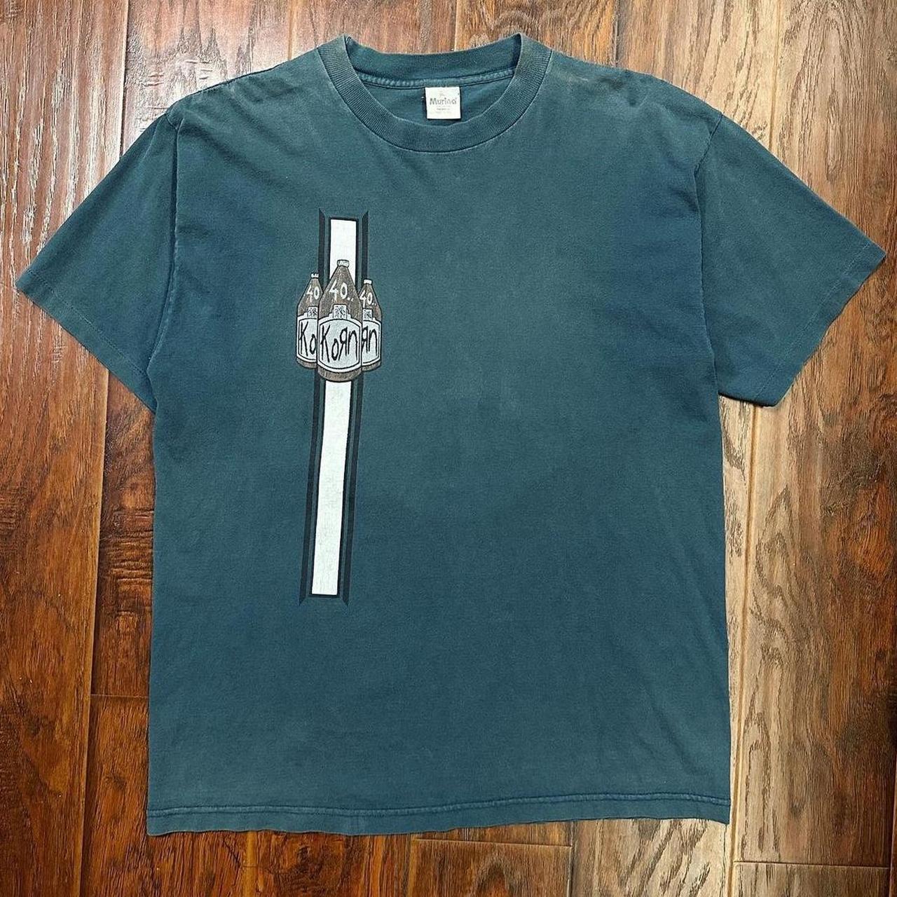1995 Korn 40oz promo black tshirt good condition. | Depop