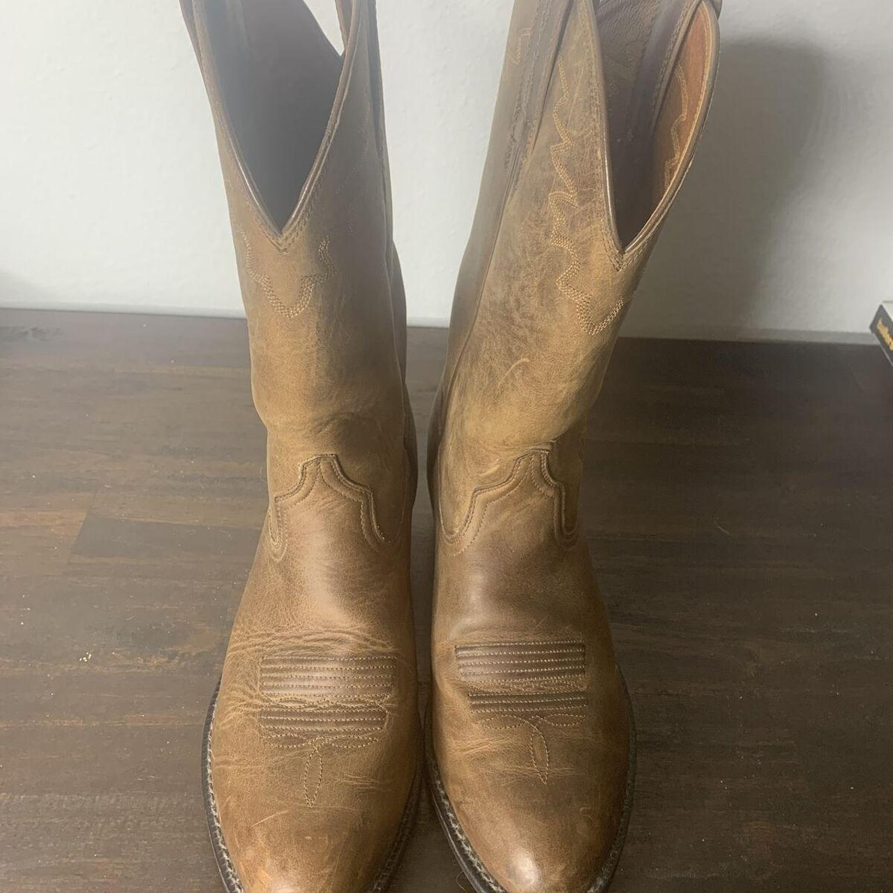 Ariat Sedona Western Cowboy Boots Brown Leather. Depop