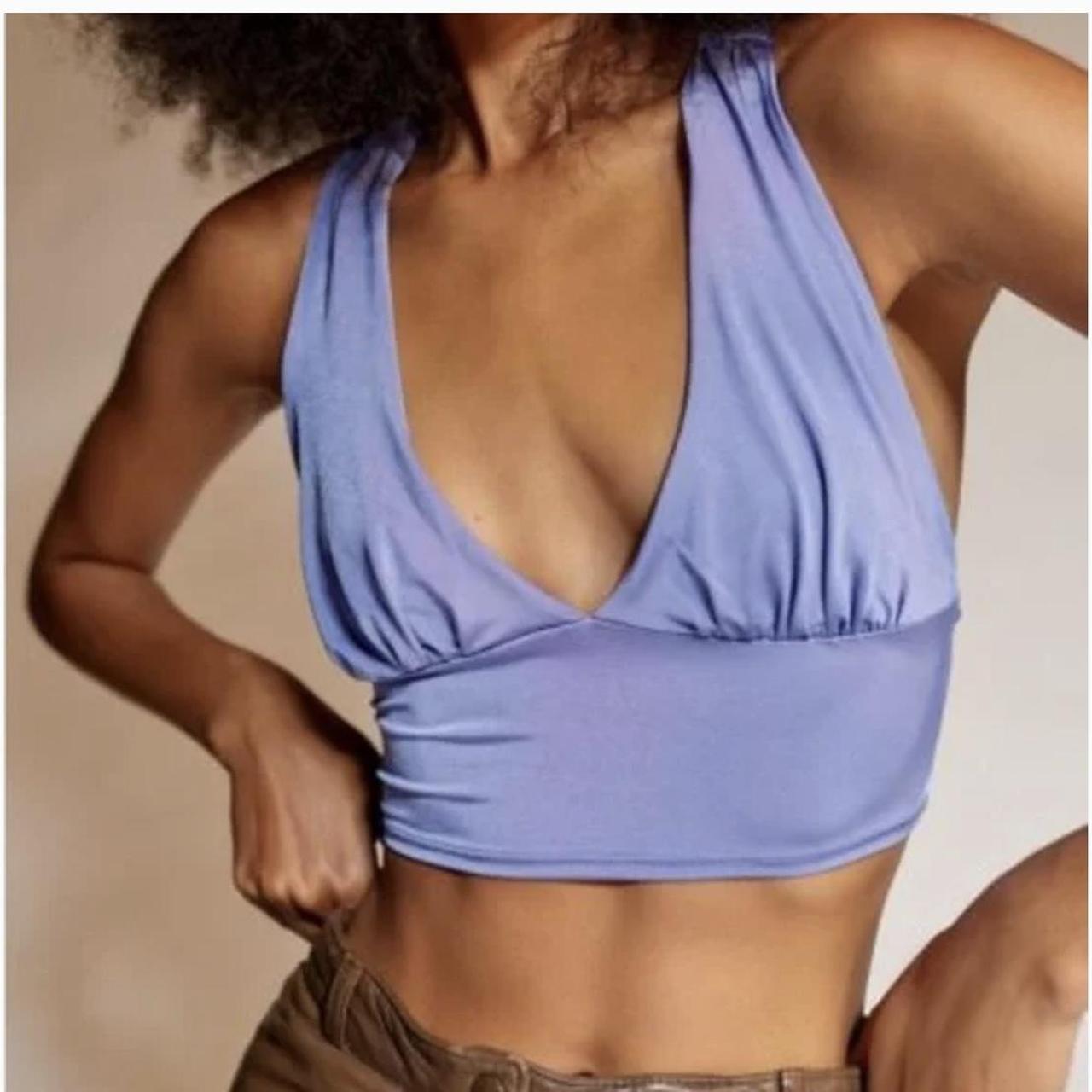 Urban Outfitters Phoenix Plunging Tie Back Top - Depop