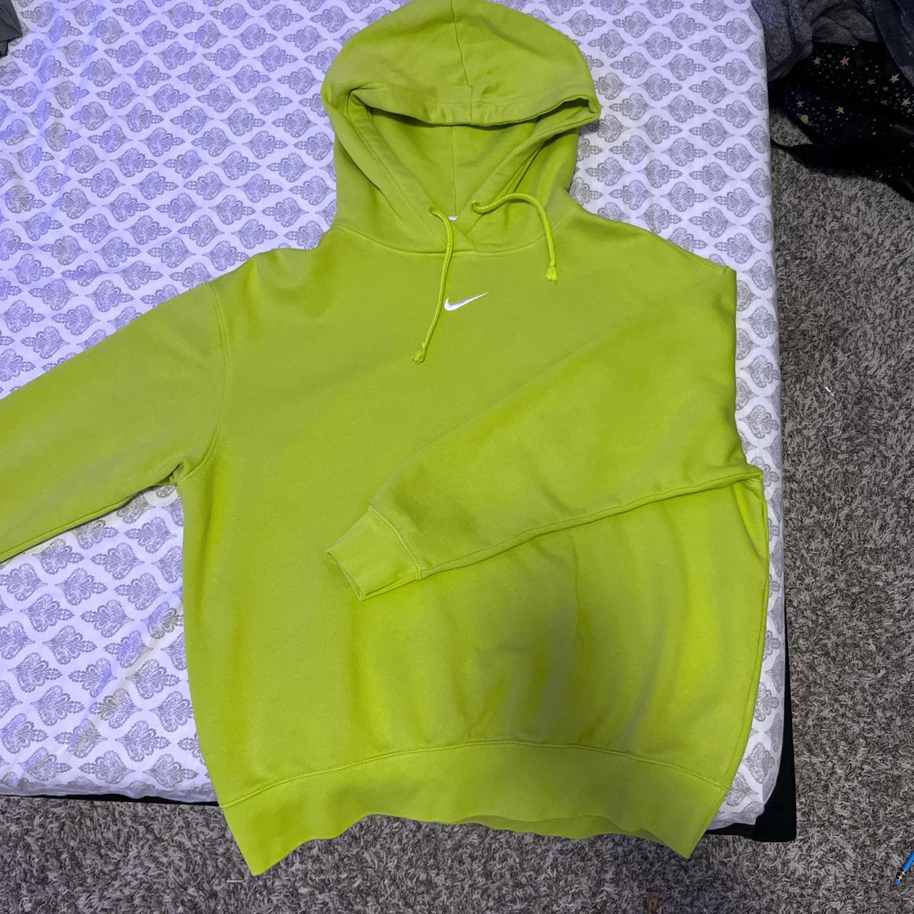 lime green nike sweater