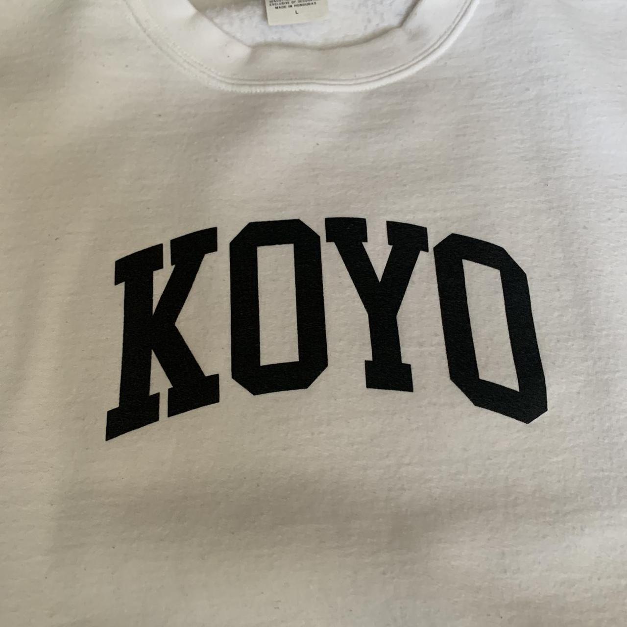 White Koyo champion crewneck sweatshirt Size... - Depop