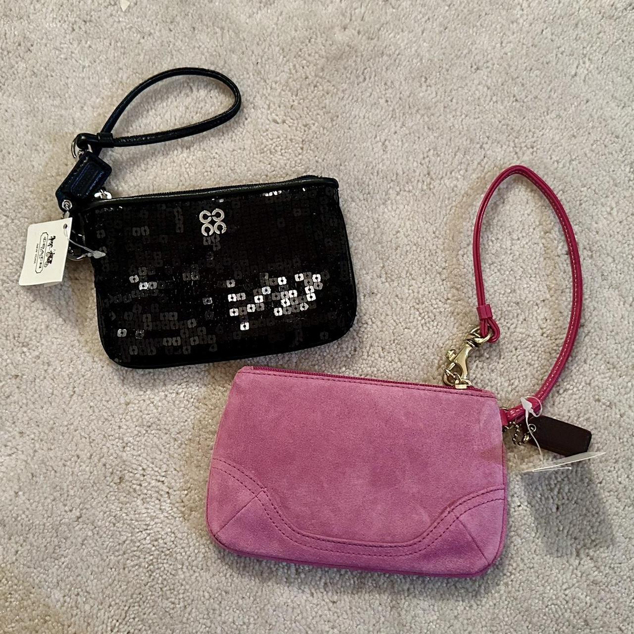 Coach Sequin retailer Mini Coin Purse Wristlet