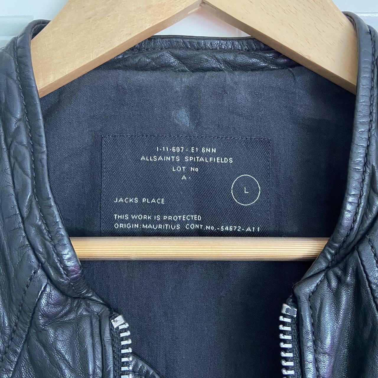 Black leather jacket - super cool All Saints 54672 - | Depop