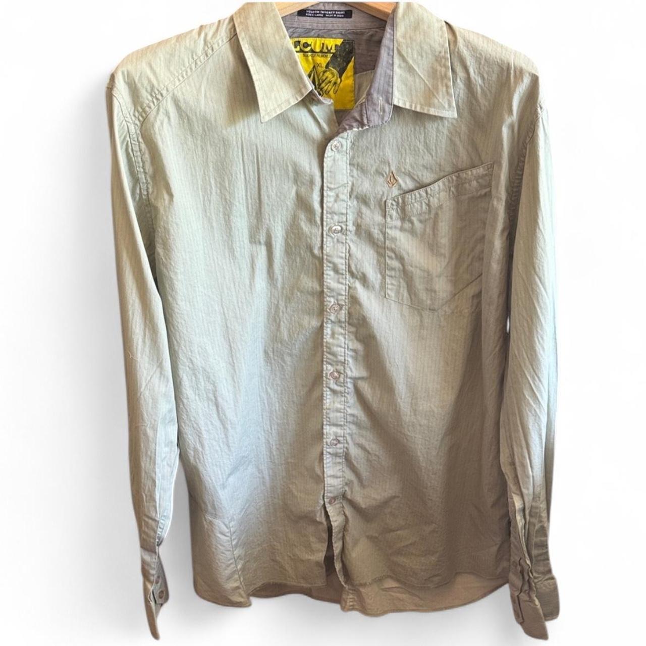 Volcom Men's Shirt - Green - XL – Volcom button-u… - image 1