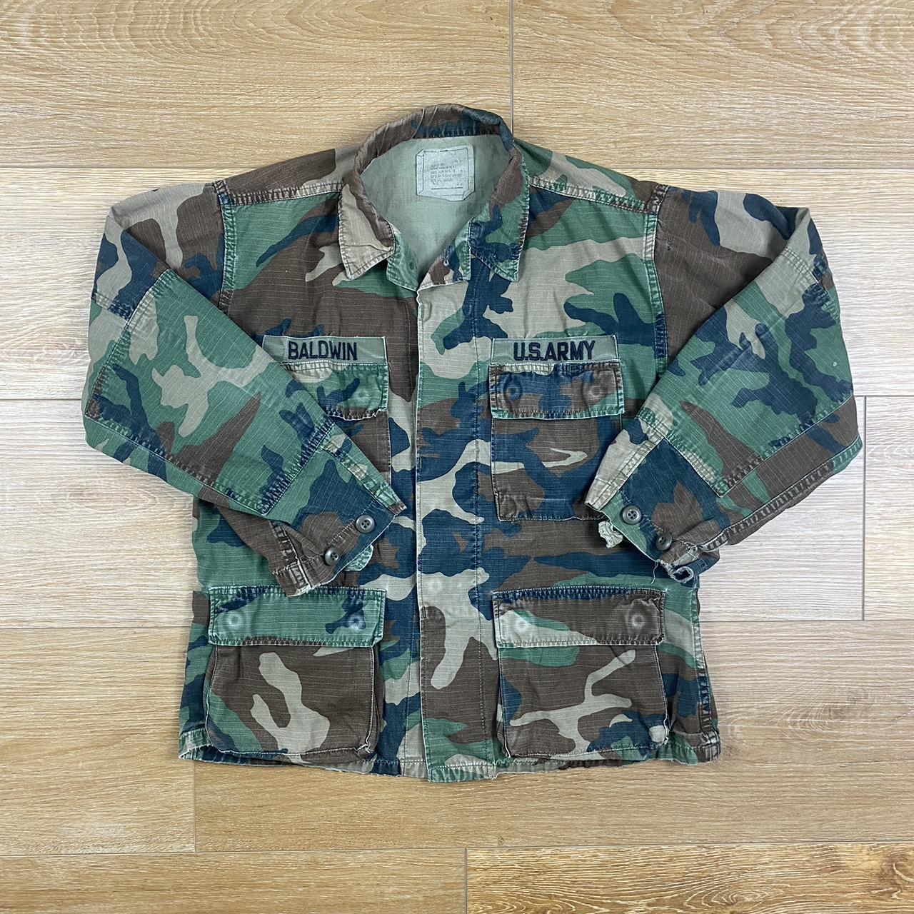 Vintage 80s 90s US Army Camo selling BDU 4-Pocket Jacket coat