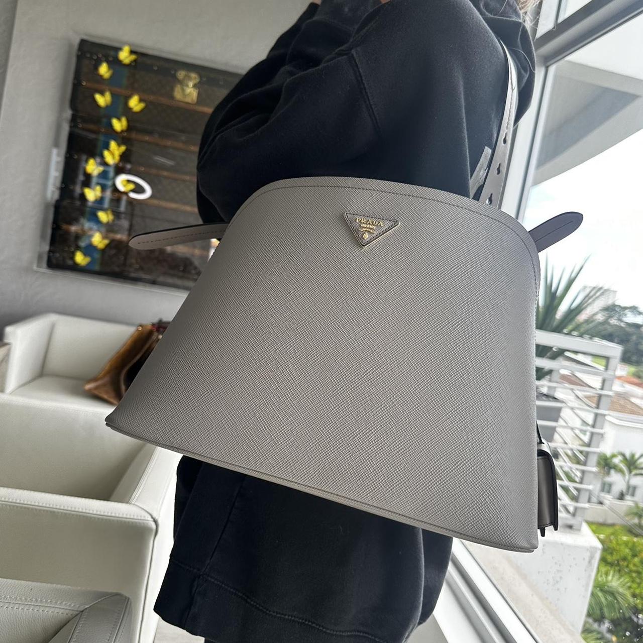 Never been worn grey prada tote bag, never been Depop