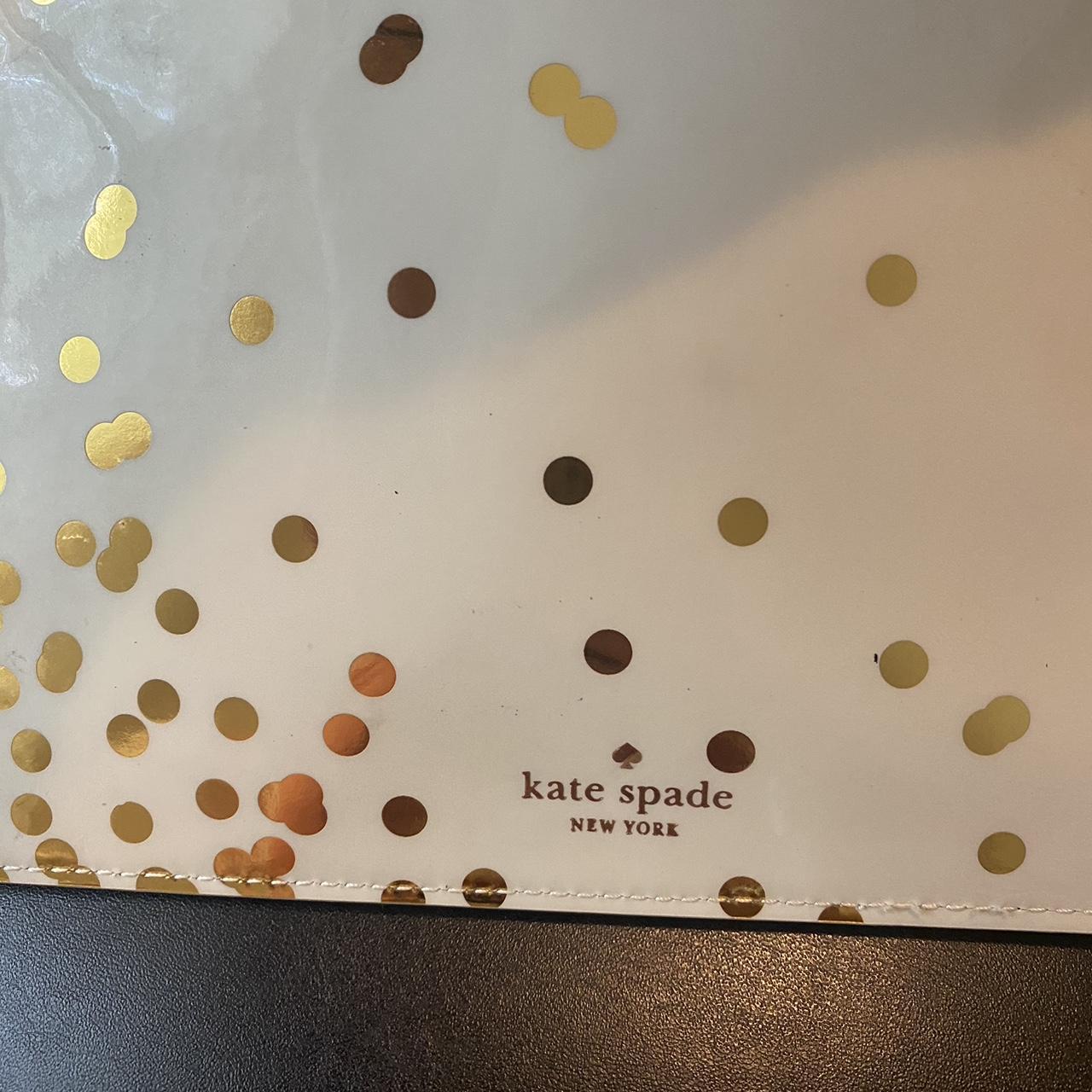 Kate Spade New York white and gold polka dot bag | Depop, image size:1280x1280