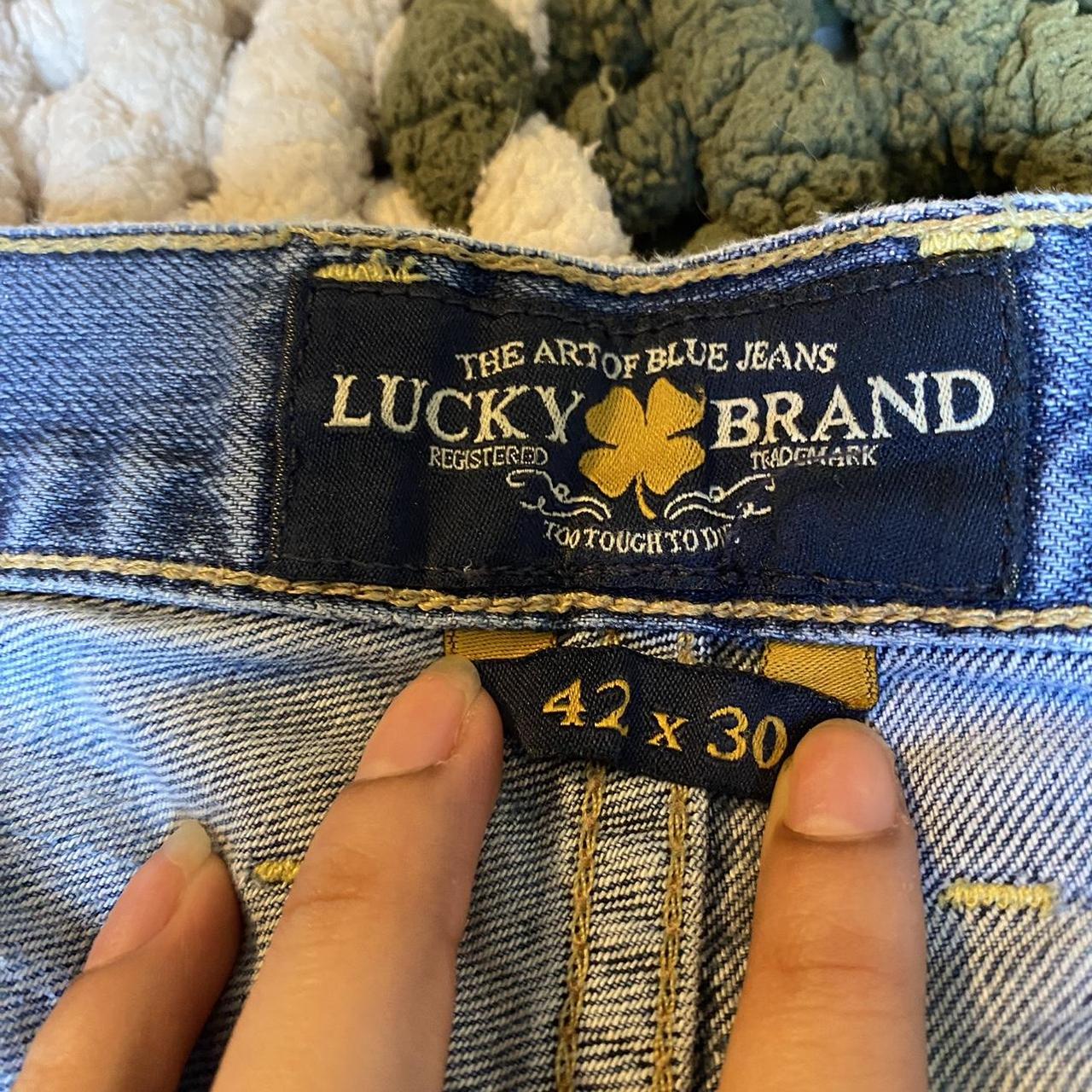 Lucky Brand Light -worn hems | Depop