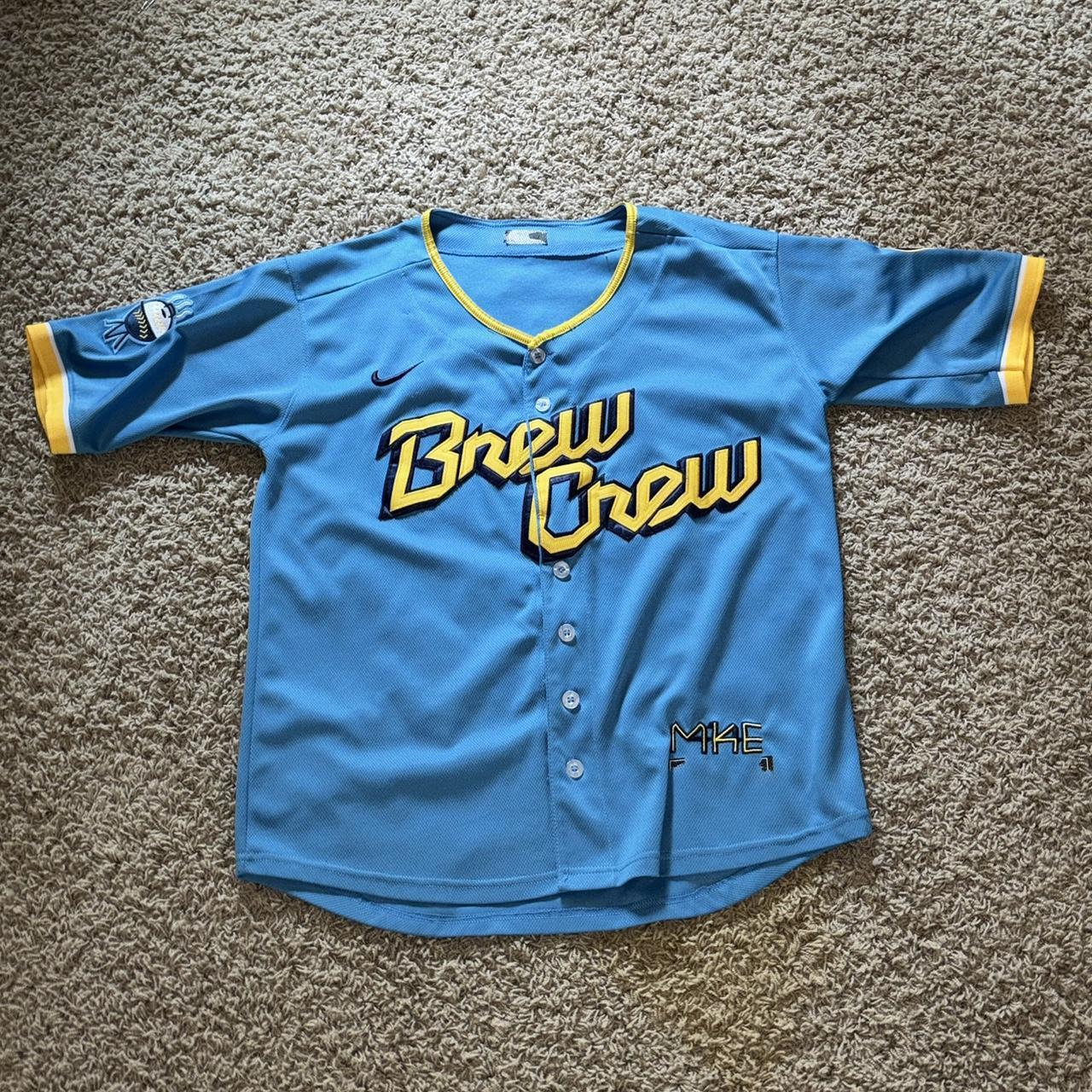 Uniforms Brewers Light Blue Jersey Authentic Brewers Jersey Deals