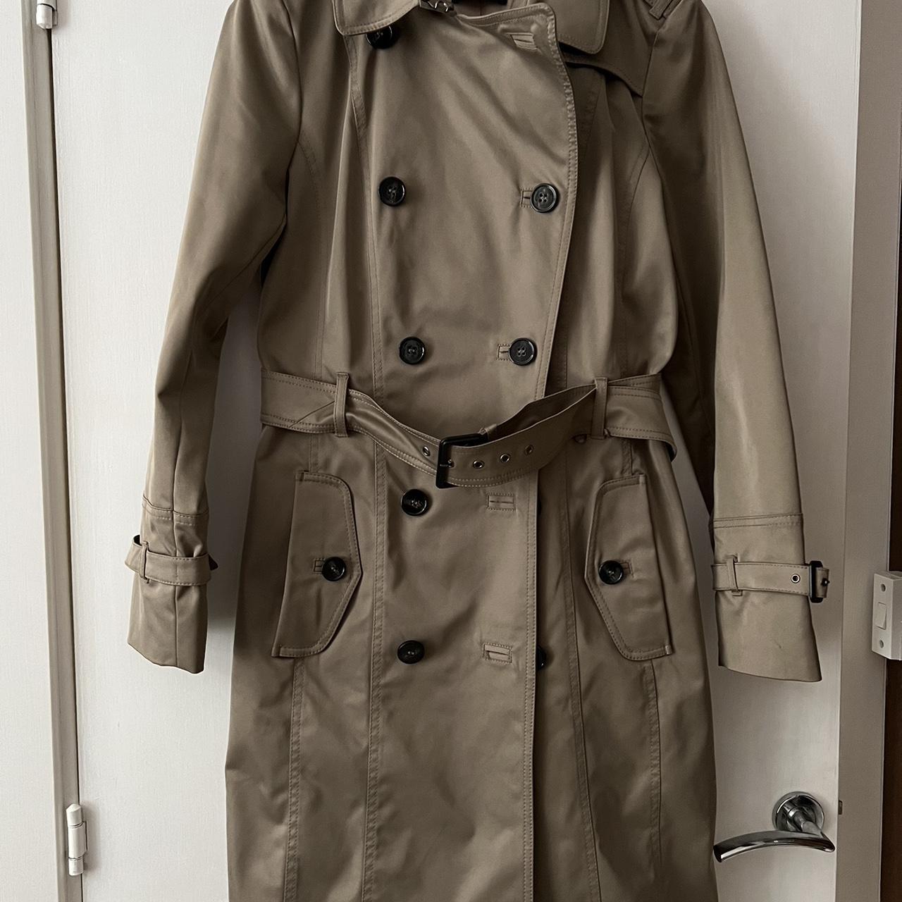 Autograph Long trench coat khaki size 12 Depop