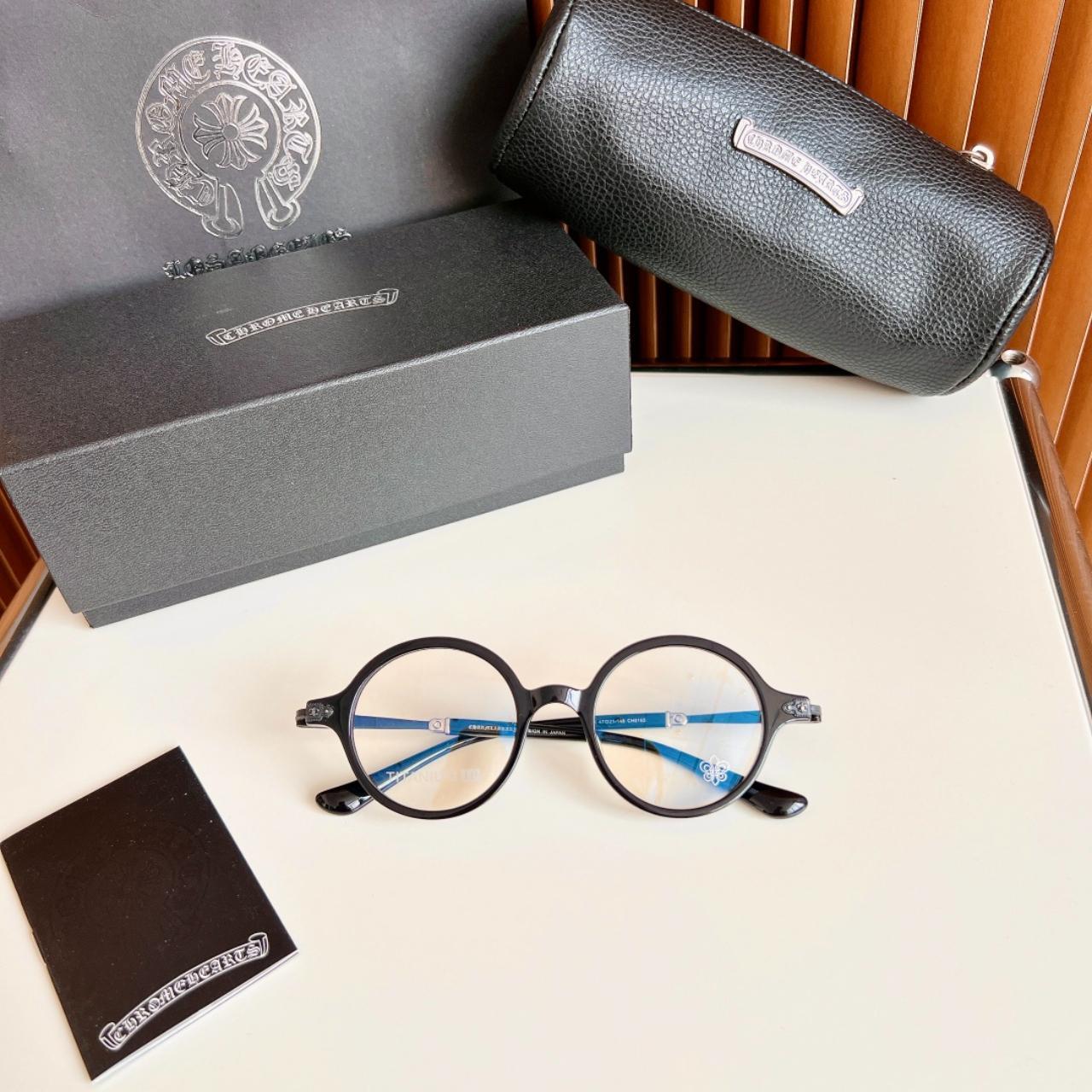 Chrome Hearts Plain glasses Vintage round frame. Depop