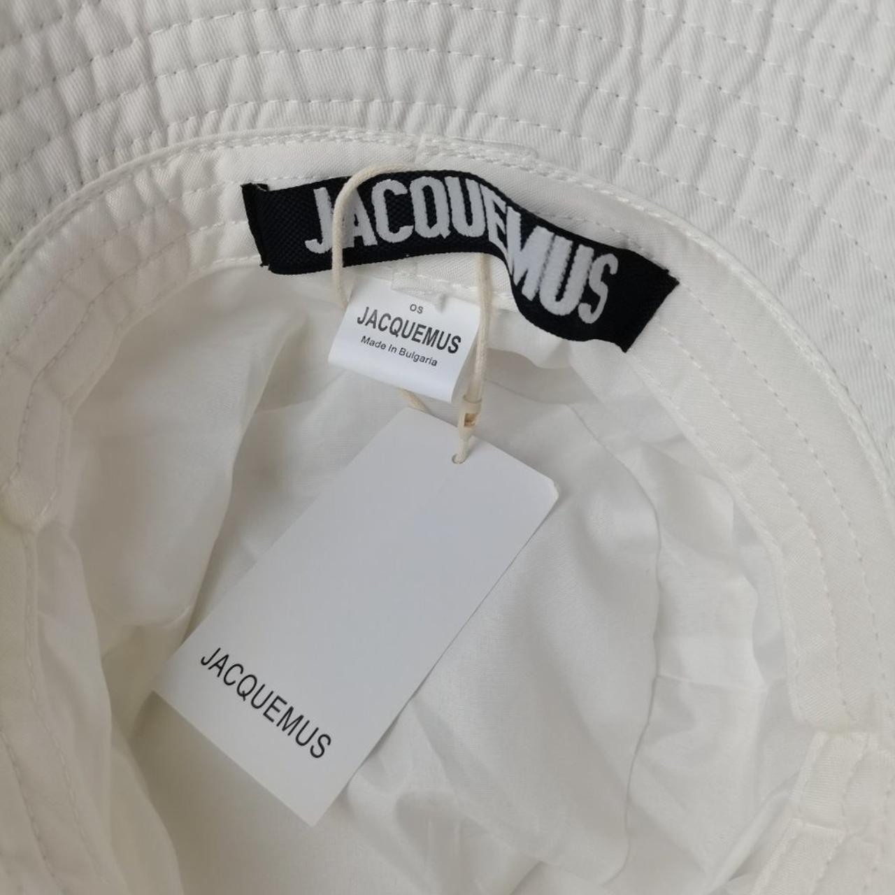 Jacquemus Bucket Hat White Brand new ，never worn  | Depop