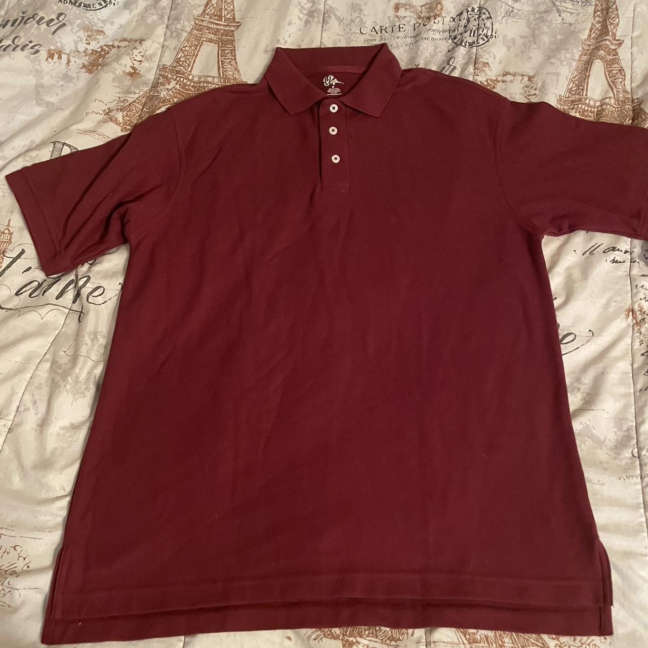 Burgundy school polo shirts best sale