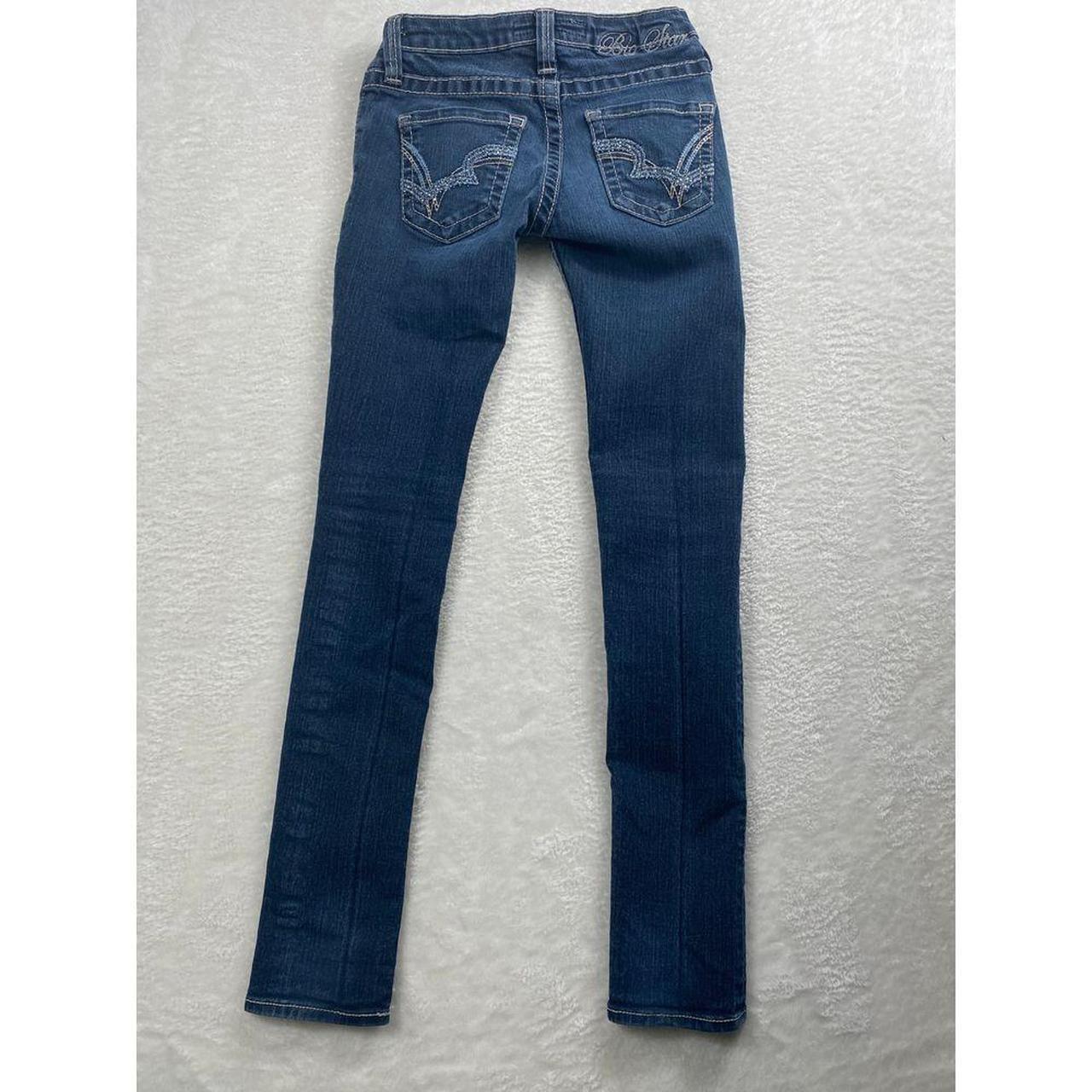 Preloved Women's Low rise Faded Jeans - Blue - 24… - image 2